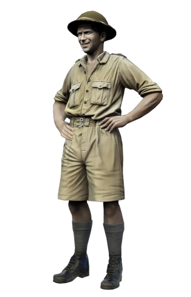 Royal Model British Army Infantry Tommy African Front Resin Kit RM909 Molded Color 1/48