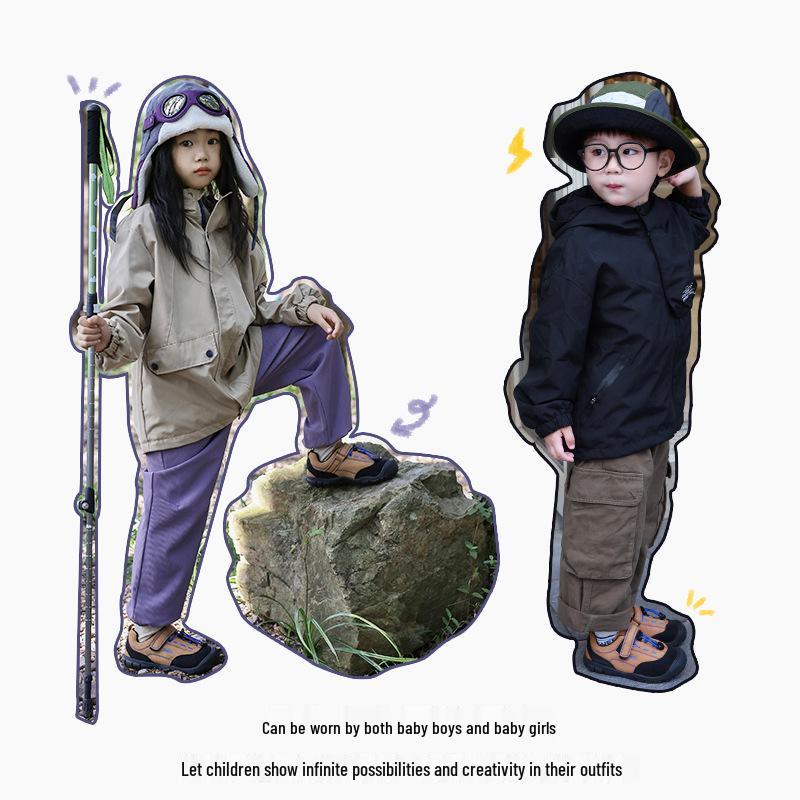 2025 Autumn Kids' Versatile Velcro Hiking & Skate Shoes