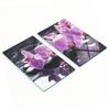 Stylish and Durable Glass Boards with Pink Orchid Print 2x30x52 Cm