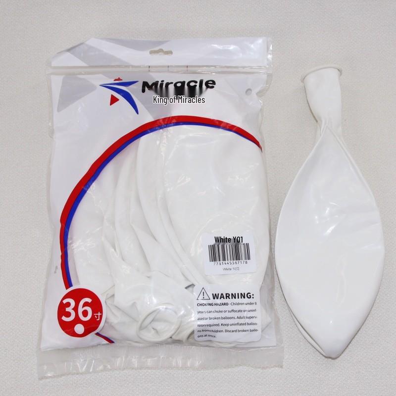 Miracle Star 36" Transparent Latex Balloon for Birthday, Party, Wedding Decor