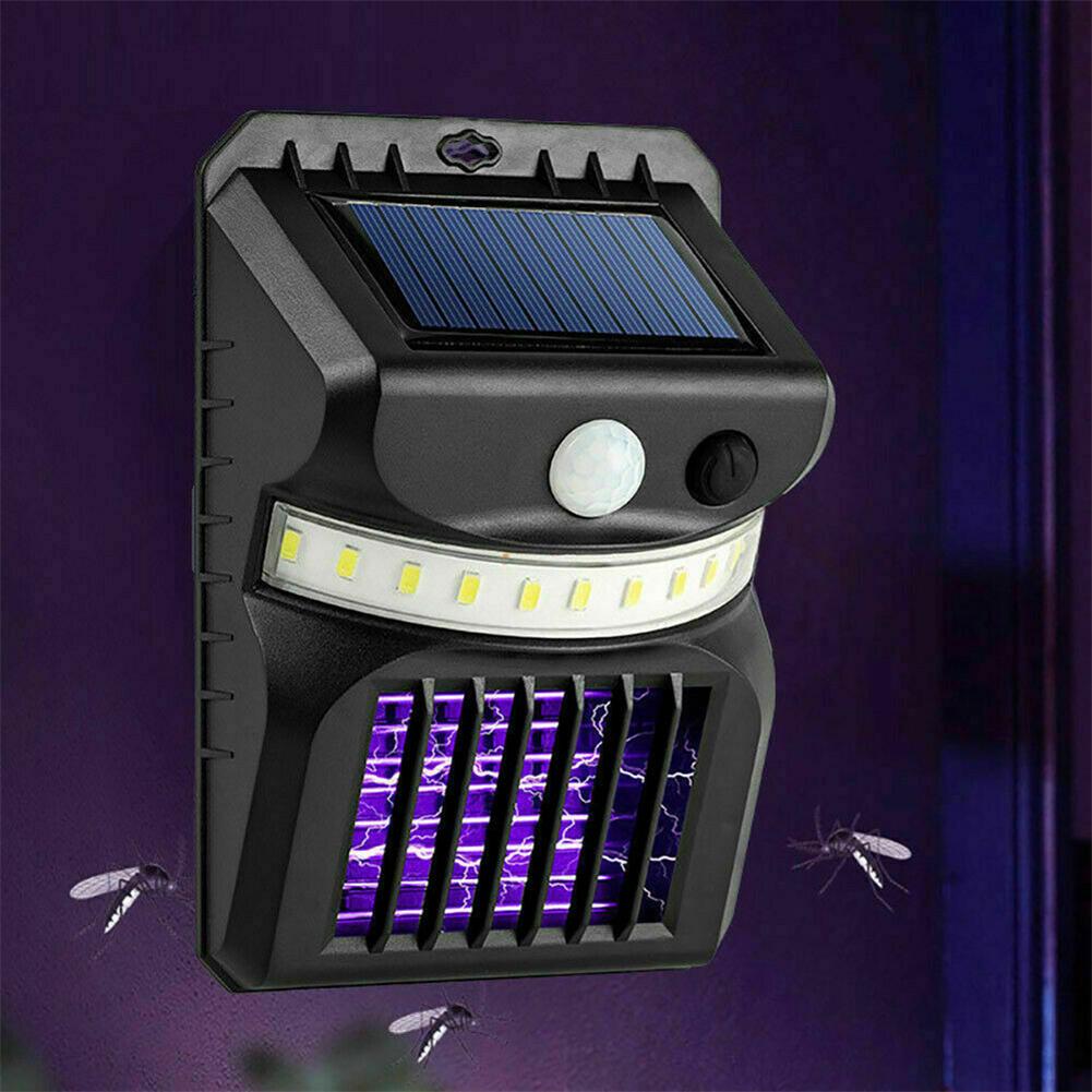 Solar Bug Zapper Mosquito Killer Lamp Outdoor Camping Led Light Outdoor Microwave Fly Insect Zapper