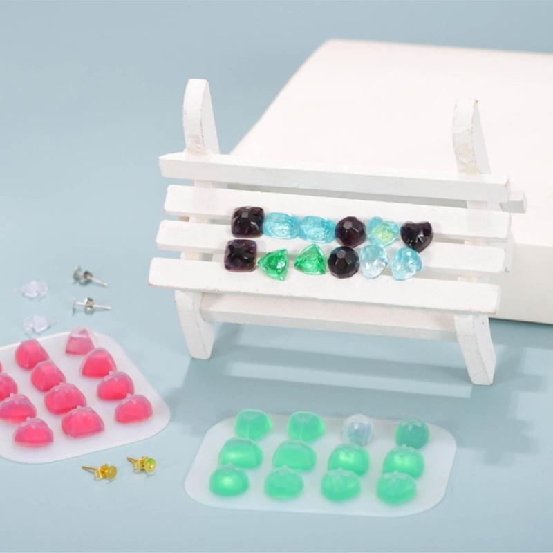 Silikon Ohrringform Stilvolle Stecker Ohrringe Formen Schmuck Bastelbedarf Ohrring Zubehör für DIY Schmuckherstellung
