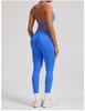 Seamless Matte Nylon Yoga & Running Pants with Hip-Enhancing Waist