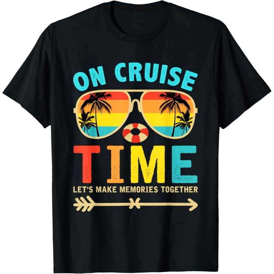 On Cruise Time Cruise Squad Summer Vacation Matching Family T-Shirt for Men Women Girls Kids XXXXXL чёрный
