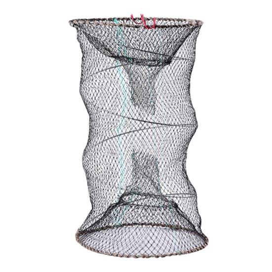 Fish Basket Mesh Shrimp Crab Trap Easy to Use Collapsible Portable Fish Cage