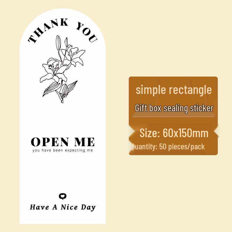 White Airplane Thank You Sealing Stickers for Gift or Cardboard Boxes