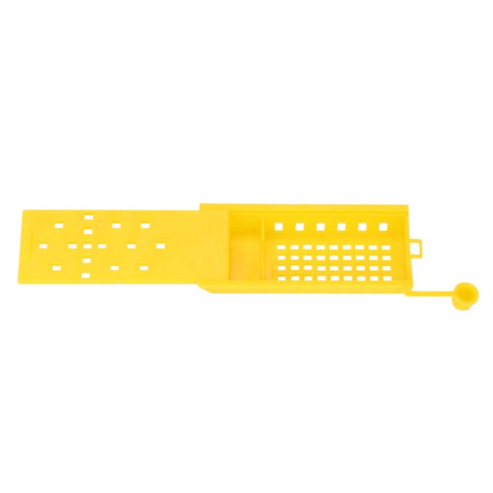 10Pcs Plastic Queen Bee Cage Yellow Plastic Queen Cage Easy To Use Queen Catcher Cage  Beekeeper Use