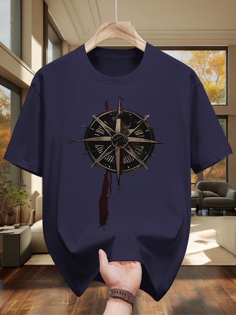 Men Summer Trendy Versatile Simple New Style 100 Cotton Tshirt Suitable Both Men and Women Comfortable and Breathable Fabric