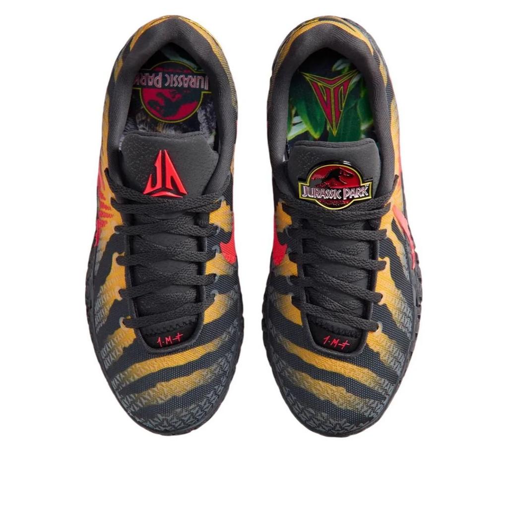 Jurassic Park x Nike Ja 3 Antracytowe Męskie Trampki Czarne Jasnoczerwono-Żółto-Ochrowe IU7240-001