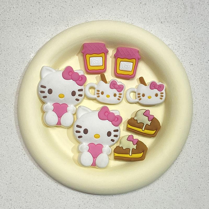 Hello Kitty Schuhanhänger-Set für ABS Wasserdichte Sandalen Dekorieren Schnallendekorationen Accessoires Spielzeug Geschenk