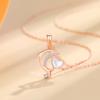 Tancise 925 Sterling Silver Classic Women Necklace Pendant Zircon Fashion Gift