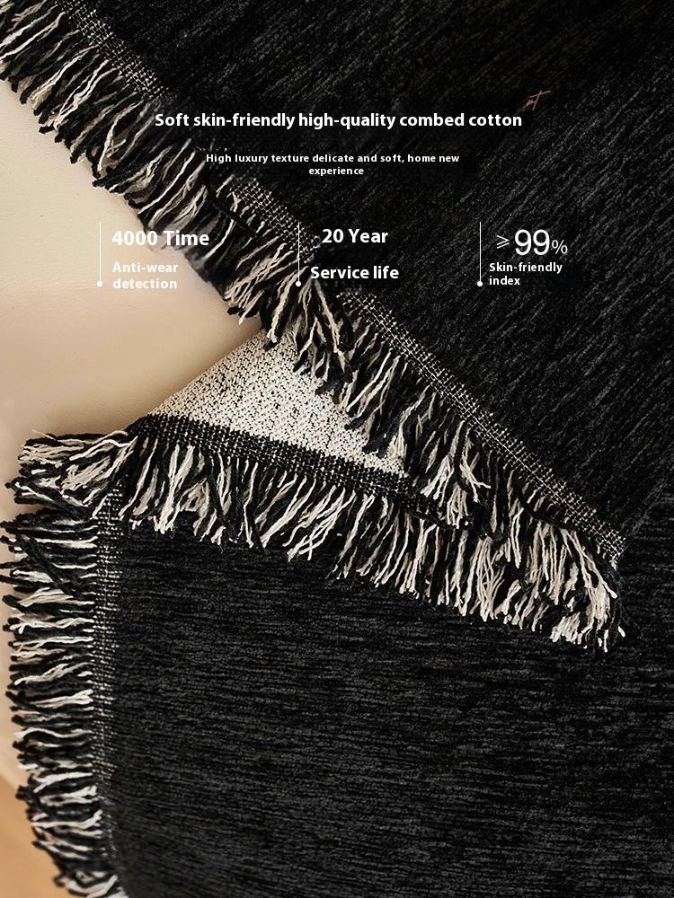 Animal Printed Chenille Weave Couch Protective Cover Scratch Proof Sofa Protector Grippy 3/4Seat Pet Proof Flexible Couch Throw For Living Space