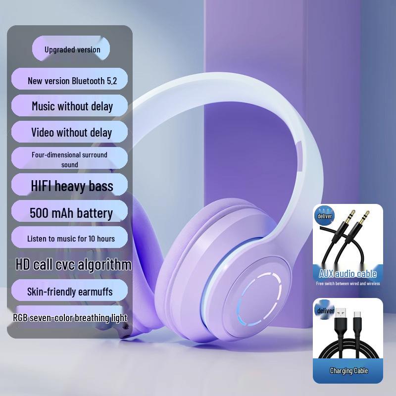 High-Value Bluetooth Over-Ear Headphones - Perfect for Students, Parties, Photography, and Music Listening