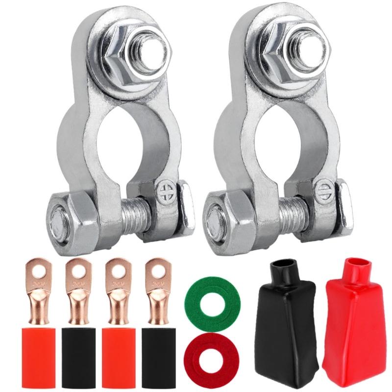 Battery Terminal Connector Kit with Ergonomic Designs Auto Battery Connector Easy to Use for Car & Boat Application