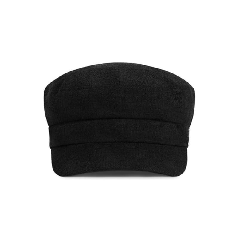 VARZAR VA Curved Studded Sailor Cap Black