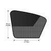Magnetic Car Sun Shade Curtain Dual- layer Mesh Window Shade Sun Protection Heat Blocking