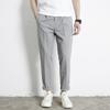 New Four Seasons Men's Fashion Sagging Business Casual Straight Tube Versatile Fashion Korean Elastic Waist Suit Pants