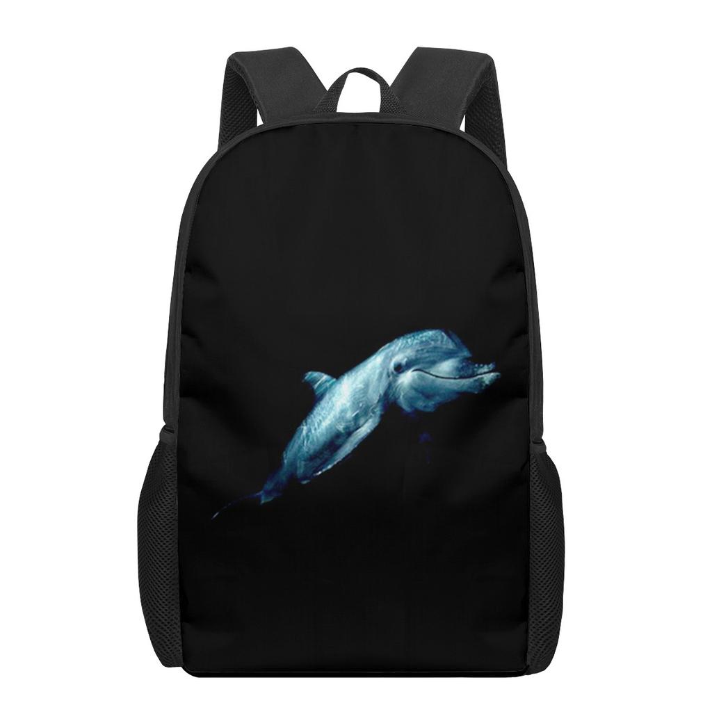 Dolphin Ocean Animal Print Children School Bag Girls Boys Casual Backpack Student Schoolbag Teenager Daily Storage Rucksacks