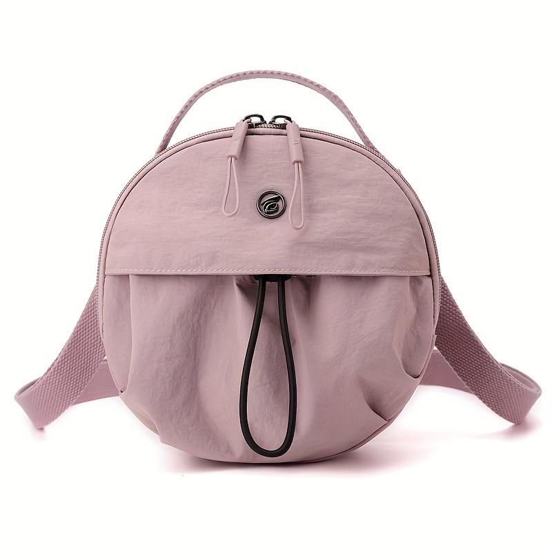 Women'S Casual Mini Crossbody Bag Solid Color Oxford Cloth With Adjustable Strap Zipper Closure Polyester Lined No Pattern Daily Outing