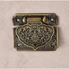 Wooden Box Buckle Pad Chest Lock Zincs Alloy Padlocks Latches Hasp Buckle Luggage Hardware Locking Mechanism Enduring