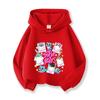 KPop Devil Hunter Huntrix Printed Short Hoodie Children's Casual Fashion Sports Hoodie