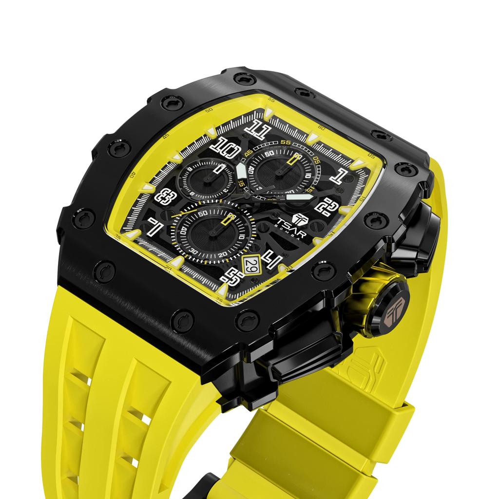 TSAR BOMBA Hodinky na paži 5ATM Voděodolné Typ Toneau Hodinky Tokei Obchodní nerezová ocel Sportovní luxusní módní ležérní hodinky Tvar válce