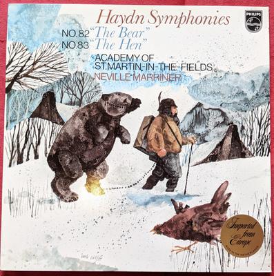 LP Record ACADEMY OF ST. MARTININTHEFIELDS  Haydn Symphonies  No. 82 The Bear 9500519 PHILIPS 1978 Netherland Classical Used