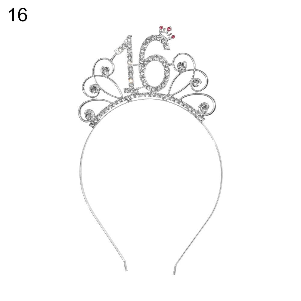 Decor Crystal Crown Tiara Birthday Party Decoration Diadem Hair Jewelry Birthday Crown Headband