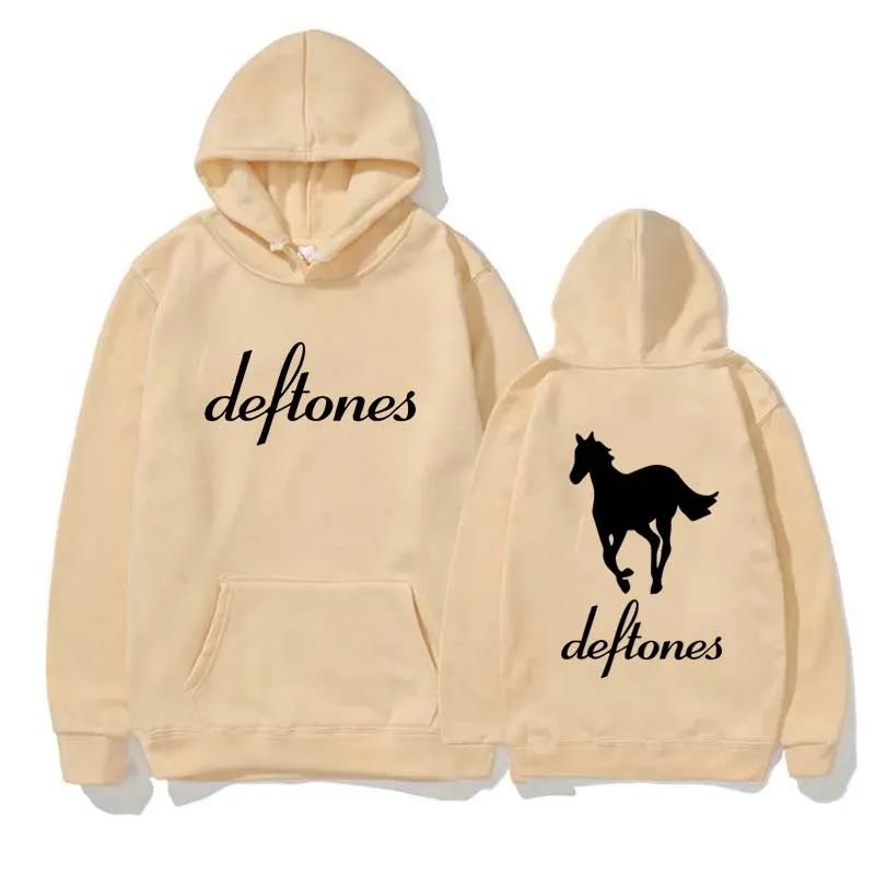 Men Clothing Fashion Deftones Printed Hoodies Autumn Winter Women Casual Warm Pullover O-Neck Long Sleeve Fleece Sweatshirts