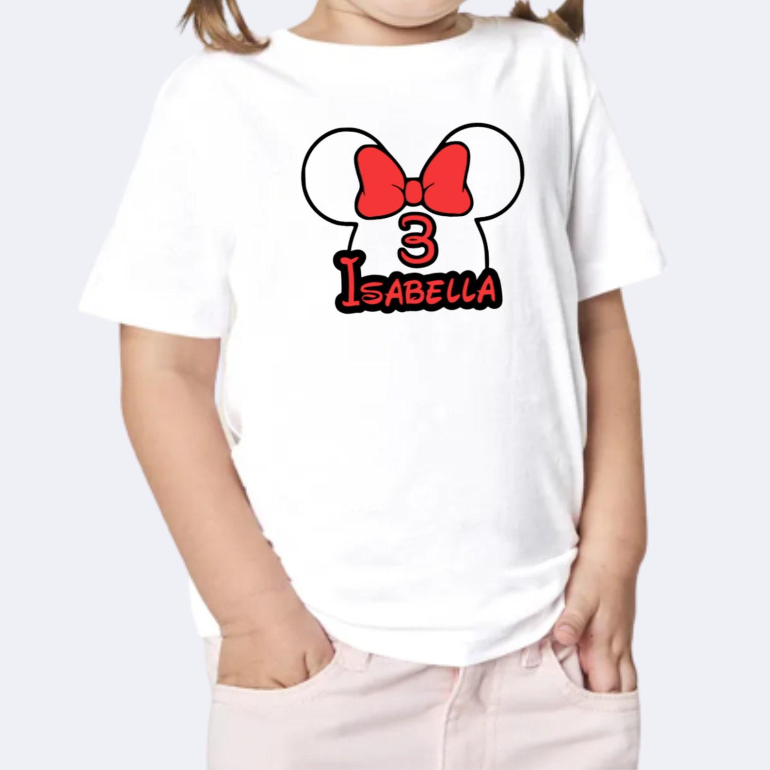 Minnie T-Shirt, Girl s shirt, Birthday tshirt, Custom name shirt, Children Shirt, Custom shirt 120