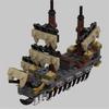 Non-Toxic Moc Mini Silent Mary Pirate Ship Series Moc Small Particle Assembled Building Blocks Children'S Toys