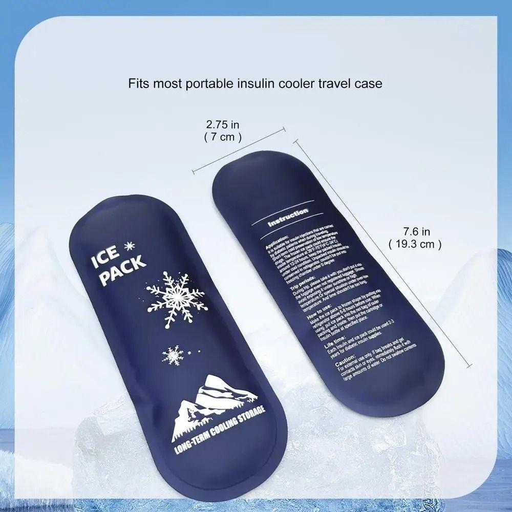 1/2pcs Reusable Diabetic Insulin Cooling Bag Cooler Insulation Lightweight Cold Gel Multifunctional Medicine Cold Pouch