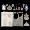 3pcs Shrinkable Paper Kit Pre-Cut Shrinking Craft Kits For Making Collar Charms Keychains Birthday Gifts With Colors And Fonts