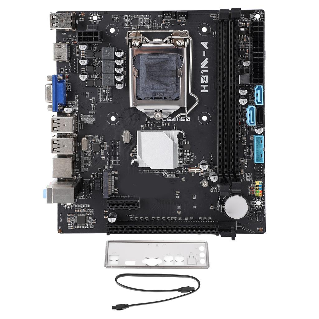 H81M A Mining Motherboard for LGA1150 ATX DDR3 Serial ATA3.0 M.2 NVME 1920x1080 60Hz PCIE 2.0x16 Gaming Motherboard for