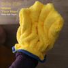 Soft Absorbent Gloves Coral Fleece Wipe Head Towel Hair Accessory Quick Dry Mittens  Barber Shop