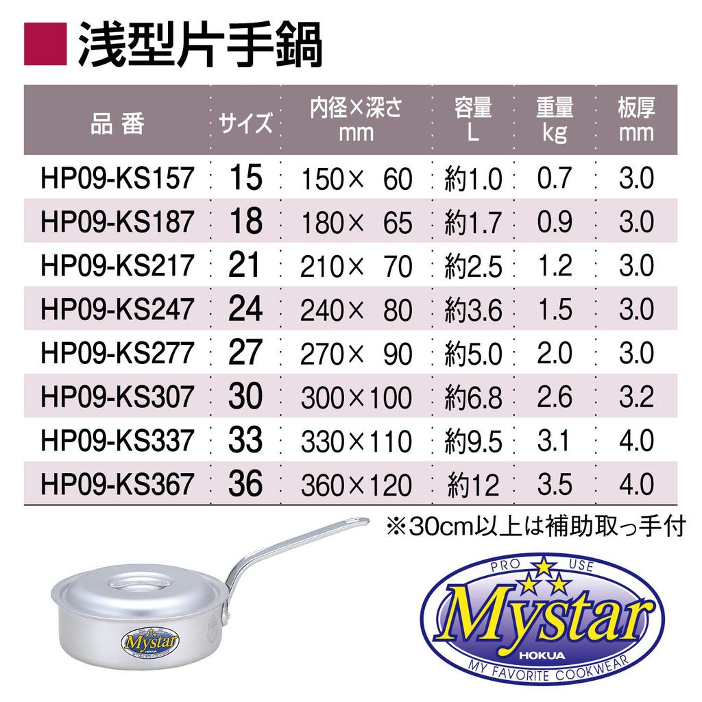 HOKUA Meister Aluminum Shallow Pot, 21cm (AKT6721)