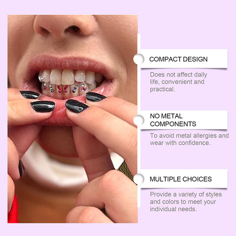 20Pcs Dental Rhinestones Tooth Rhinestones Teeth Jewelry Teeth Whitening Teeth Decoration Dental Crystal