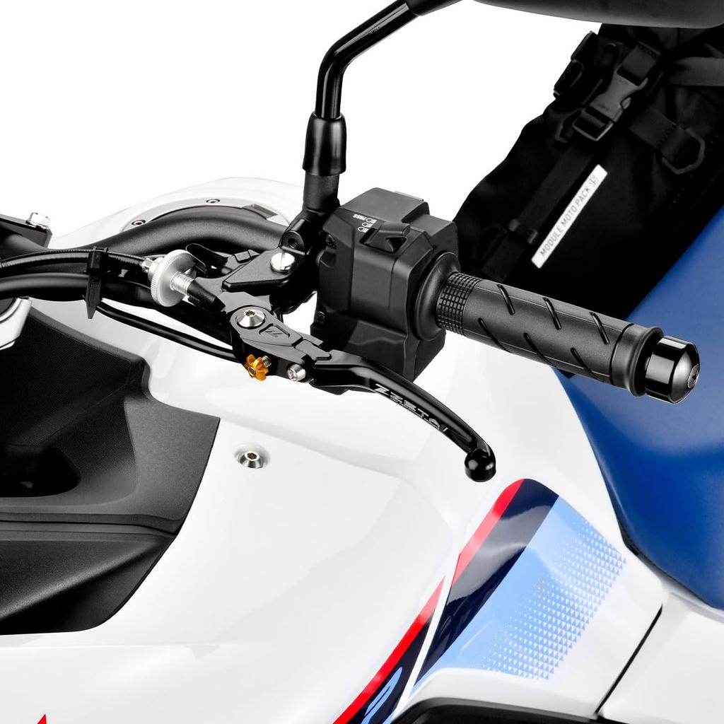 ZETA RACING XL750 Pilot Lever Clutch Black Foldable High Strength Aluminum Alloy Lever Position Adjustment 20 Automatic Lever Return System Dirtfreak