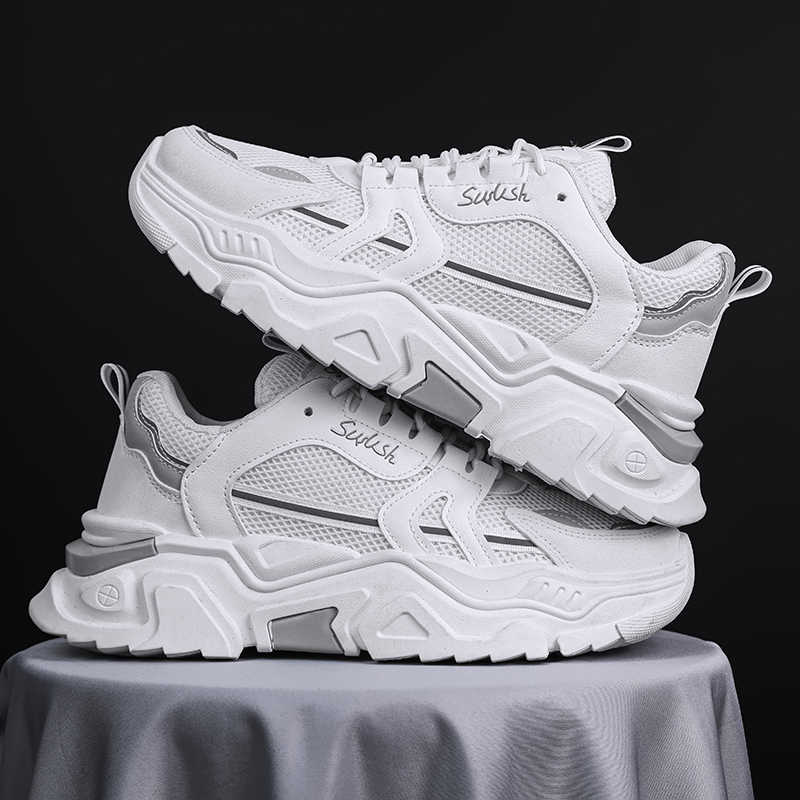 Fashion Height Increasing Round Foot Basketball Shoes High Quality Mules Women's White Tenes Women Sneakers Original Sport 2025g