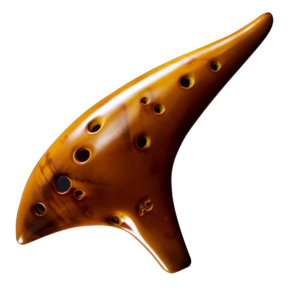12 Hole Professional Ocarina Stable Intonation Alto C Tone with Protective Bag Instrument for Music Lover Beginner