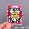 Sun/Moon Tarot Card Embroidery Patches For Clothing Hip-Hop Punk Style Patch Iron-On Patches DIY Custom Badges Decor Stickers