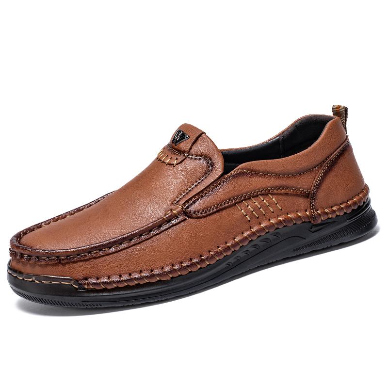 PU Leather Men's Loafers New Fashion Male Casual Shoes Outdoor Slip on Flats All-match Driving Shoes Handmade Treking Footwear