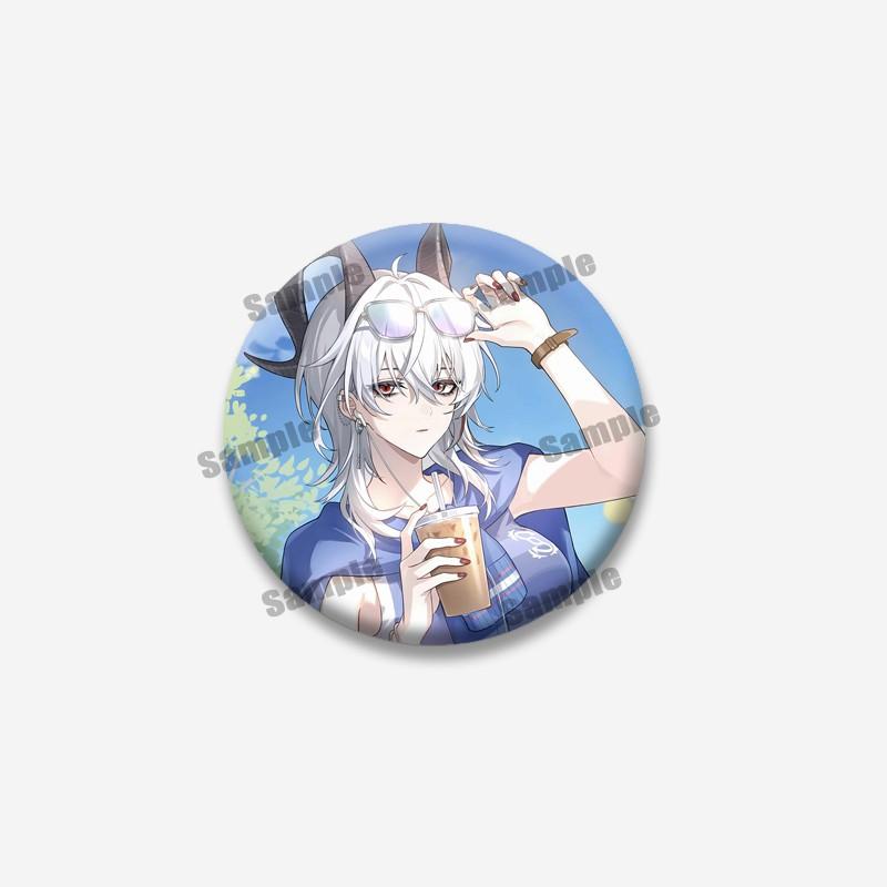Anime Game Wuthering Waves Hiyuki Carlotta Enamel Pin Cartoon Figure Round Brooches Funny Lapel Badge Jewelry Gifts for Friends