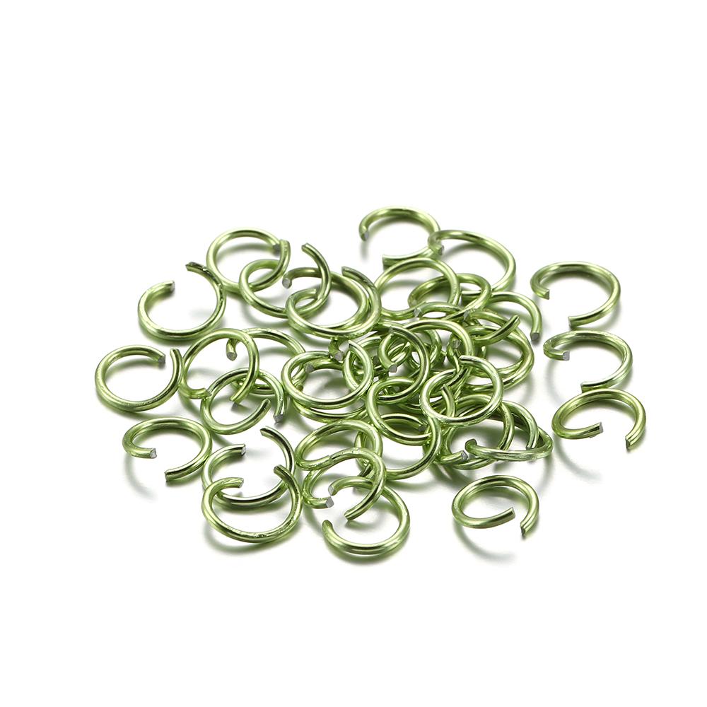 300Pcs/Lot 6 8 10 Mm Metal Colorful Open Jump Rings Split Rings Jump Rings Connectors For DIY Jewelry Making Findings Supplies