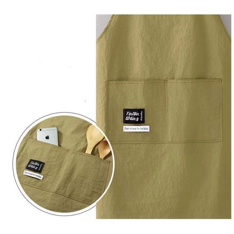 Thin Apron Cooking Kitchen Aprons Breathable Adult Waist Aprons Anti Fouling For Home Housework Clothes Protective Cover