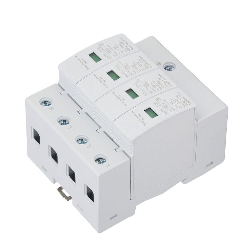 4P Surge Protective Device 385V Lightning Arrester Device  Low Voltage Monitoring