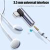 Elbow Type C To 3.5mm Earphone Adapter 3.5 Jack USB C Headphones AUX Audio Adapters For 15 16 Pro Samsung Huawei