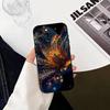 G-Світиться в темряві B-метелик Чохол для телефону Для iPhone 17, 16,15,14,13,12,11 Plus,Pro Max, Інших М'який Чорний Чохол