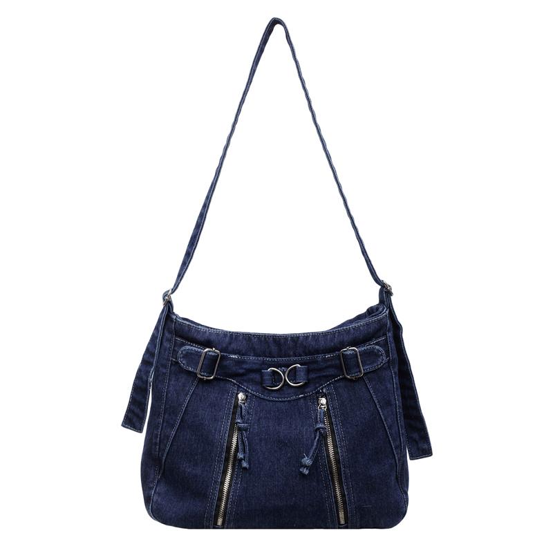 Borsa Tote in Denim da Donna Borsa Grande Capacità Borsa a Spalla Borsa a Tracolla