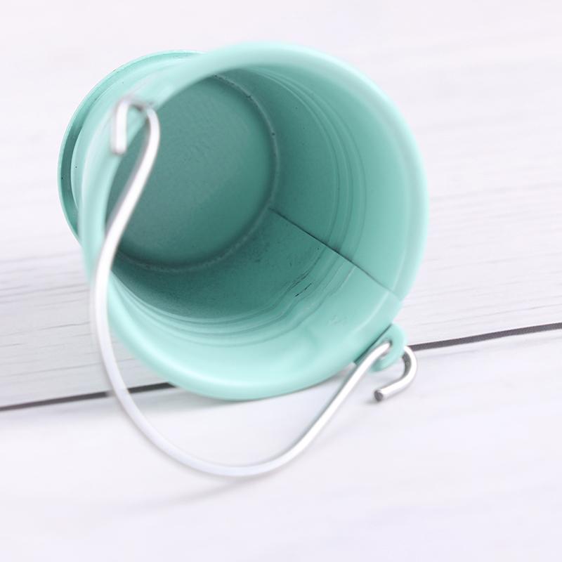 1pcs Dollhouse Miniature Bucket Water Bucket 1:12 Fairy Home Kitchen Pretnd Play Game Classic Pretend Play Furniture Toys Gifts